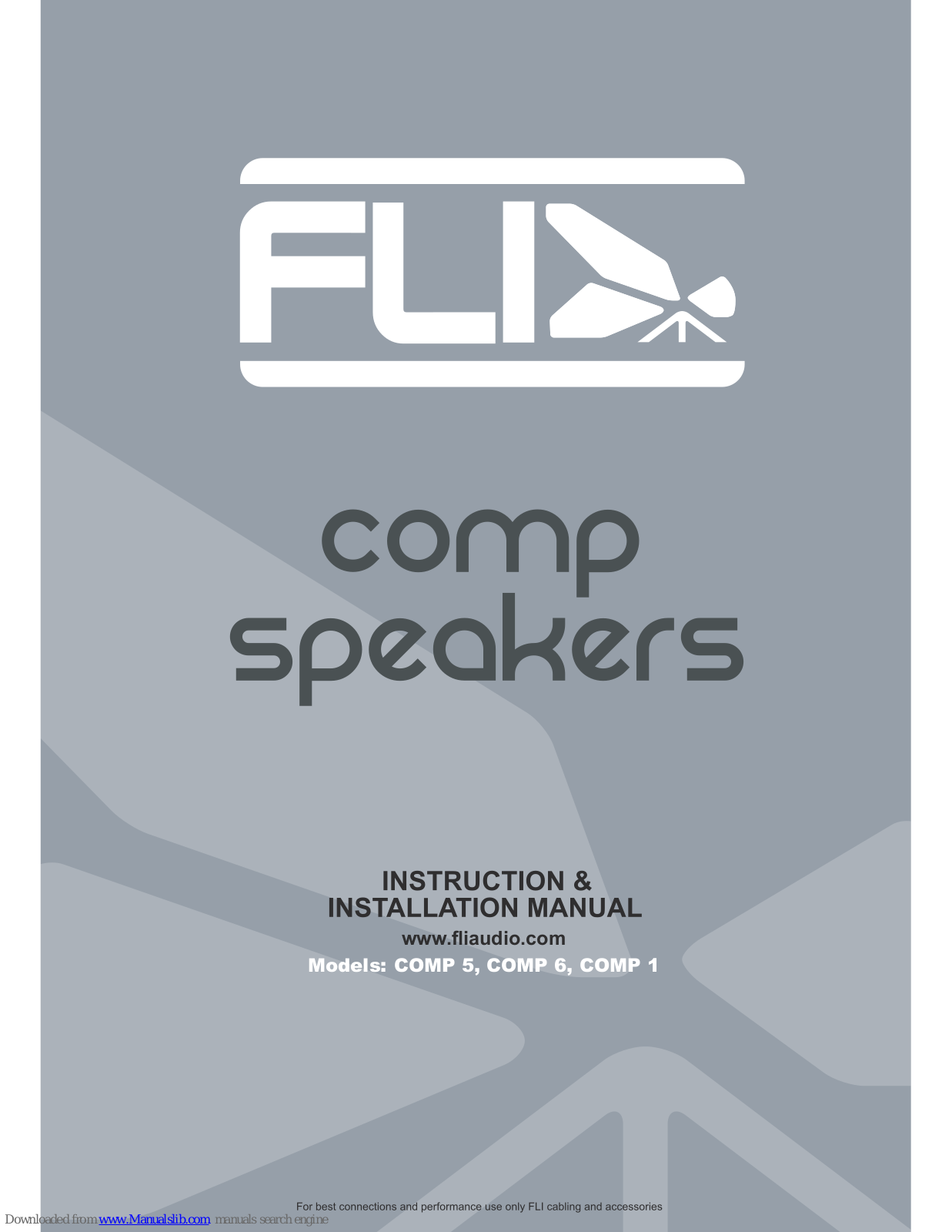 FLI Audio COMP 1, COMP 6 Instruction & Installation Manual