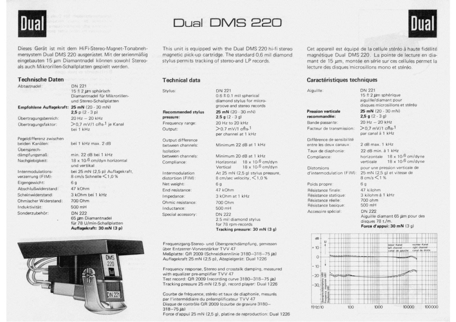 Dual DMS-220 Owners Manual