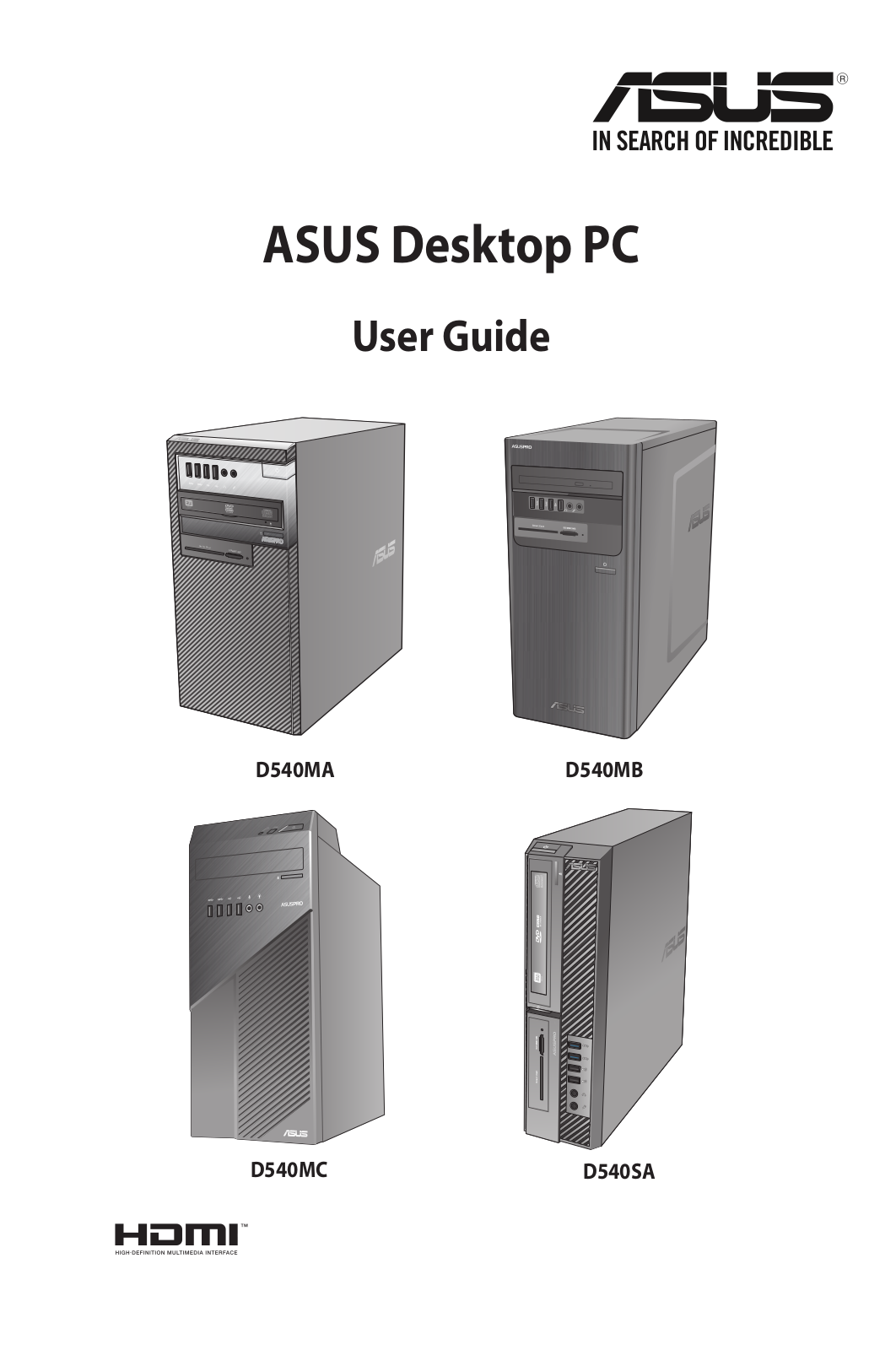 Asus D540MA User’s Manual