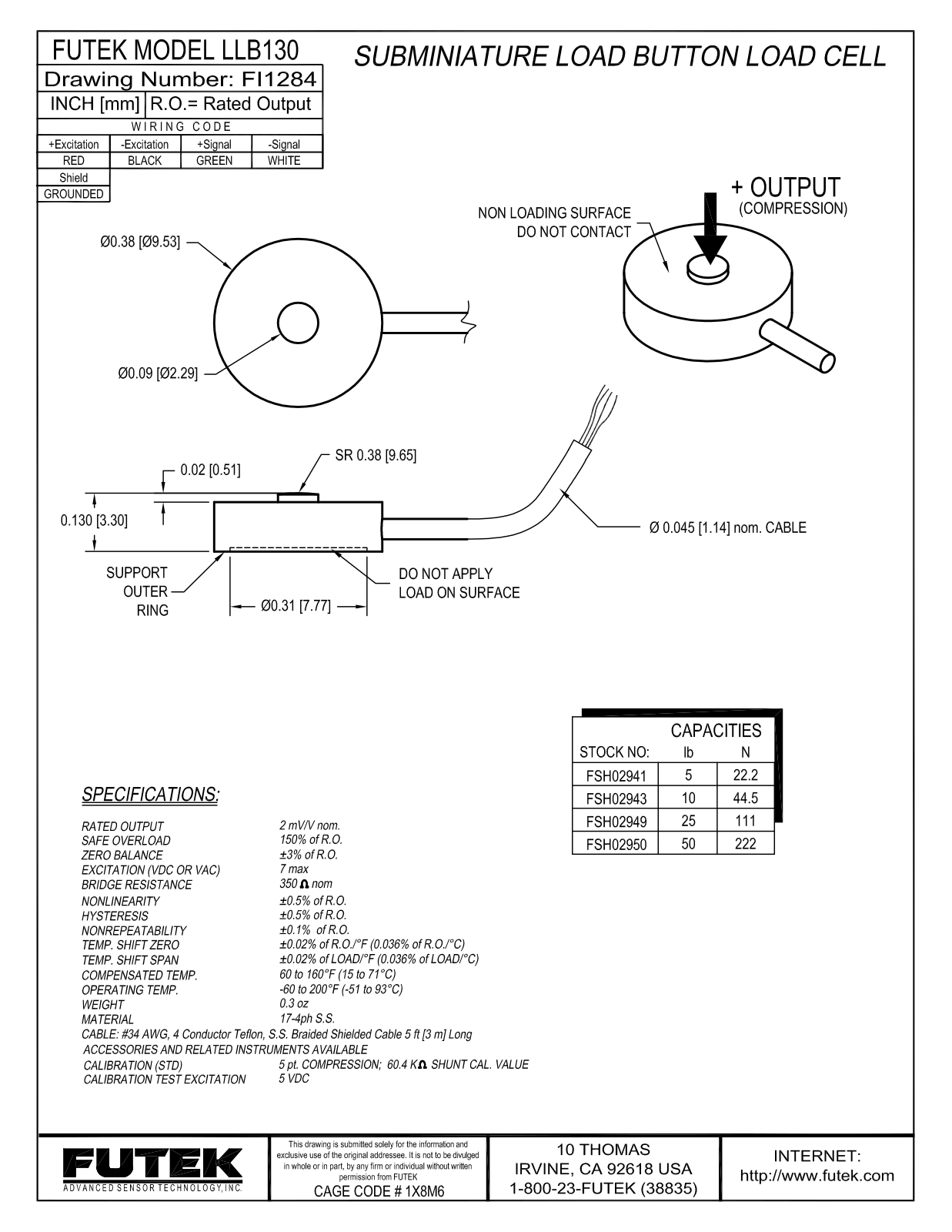 FUTEK LLB130 Service Manual