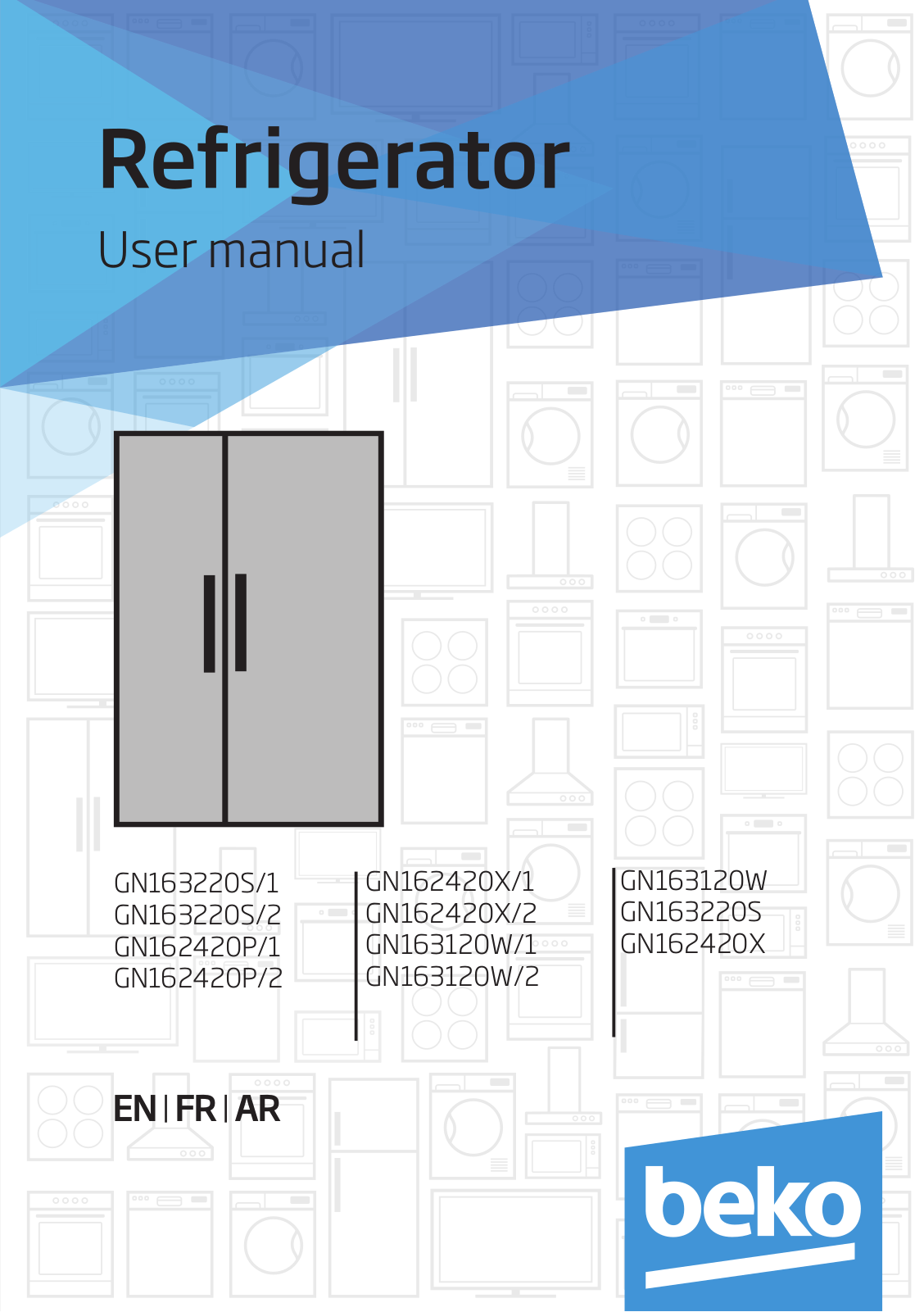 Beko GN163220S/1, GN163220S/2, GN162420P/1, GN162420P/2, GN162420X/1 User manual