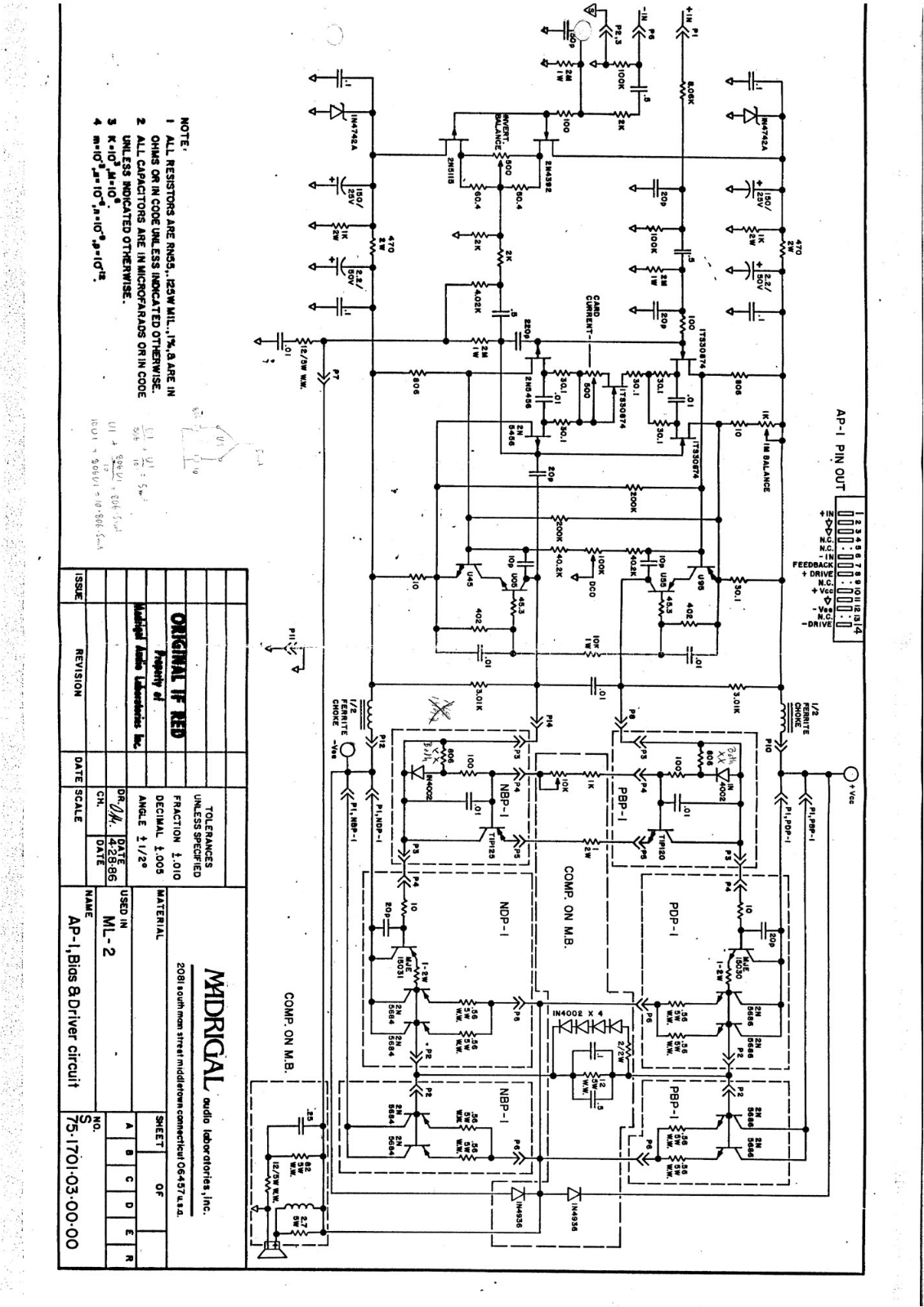 Mark Levinson ML-2 Service manual