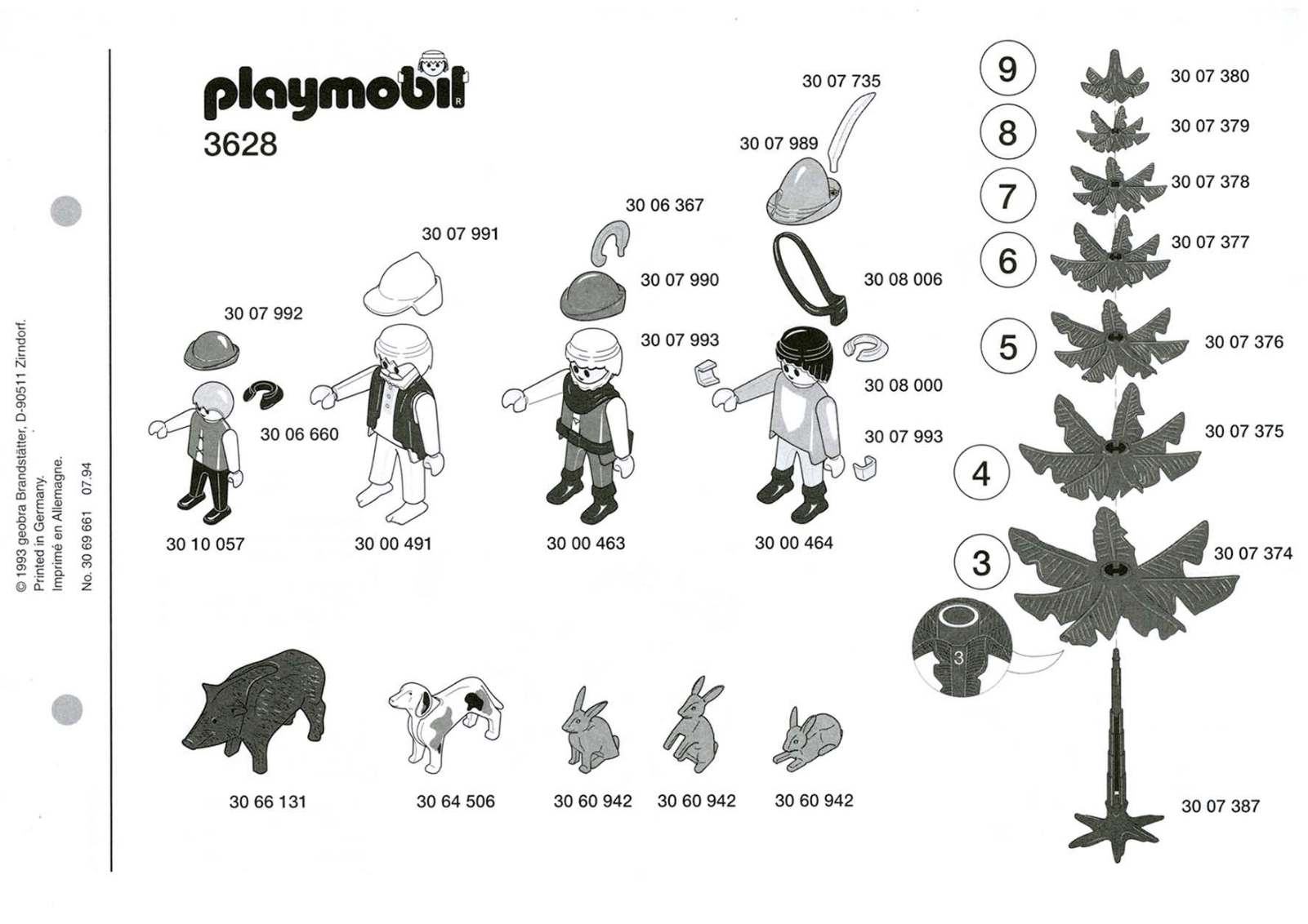 Playmobil 3628 Instructions