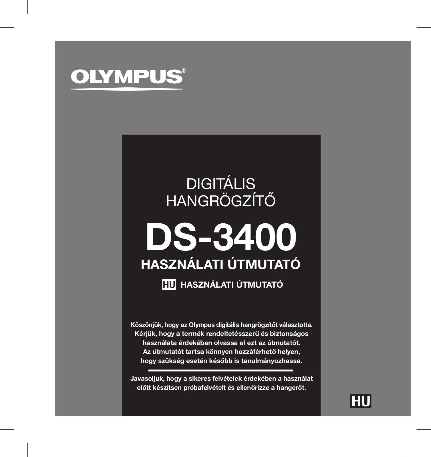 Olympus DS-3400 User Manual