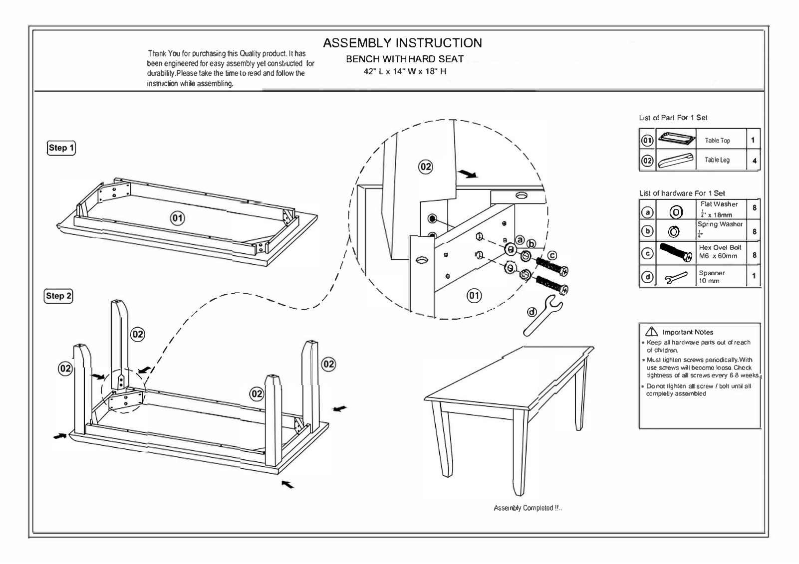 Foundstone W001418628 Installation & Assembly - ManualMachine.com