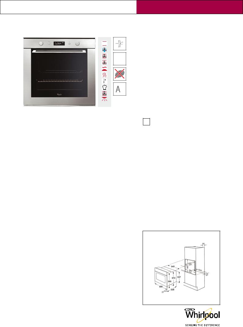 Whirlpool AKZM 760/IX PROGRAM CHART