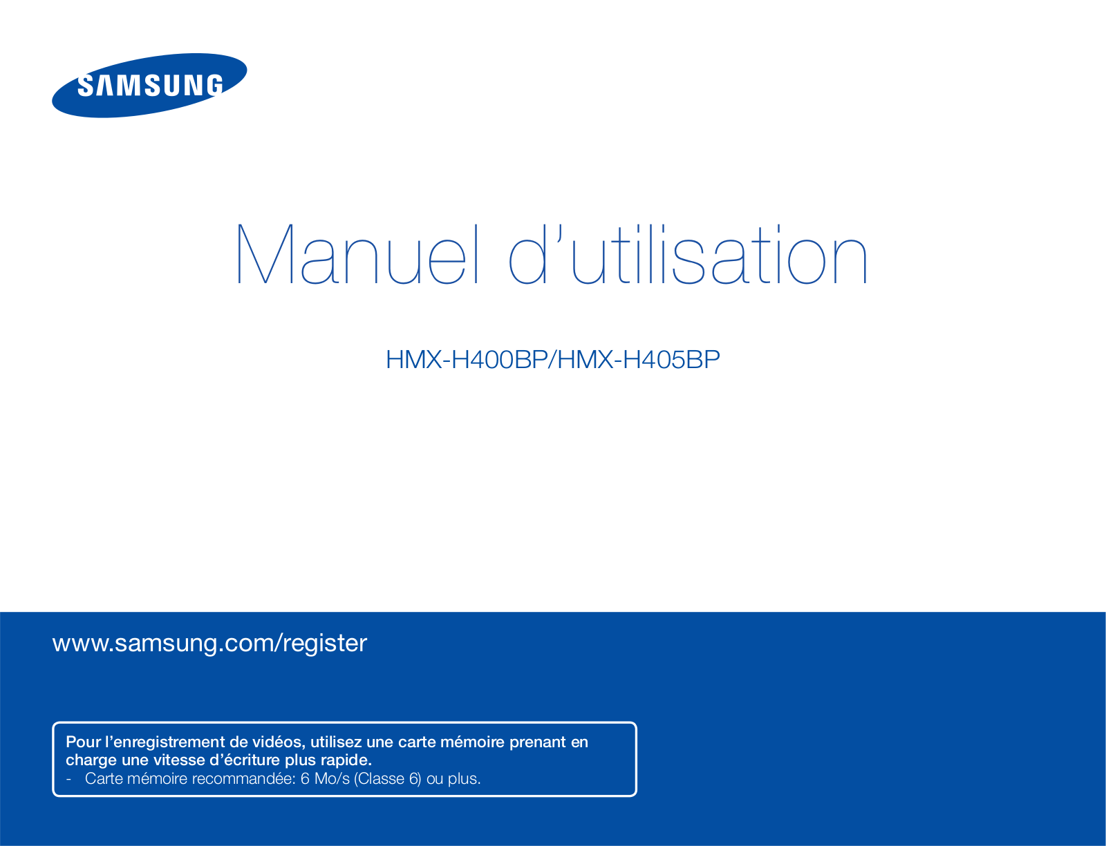 SAMSUNG H400BP, H405BP Manuel d'utilisation