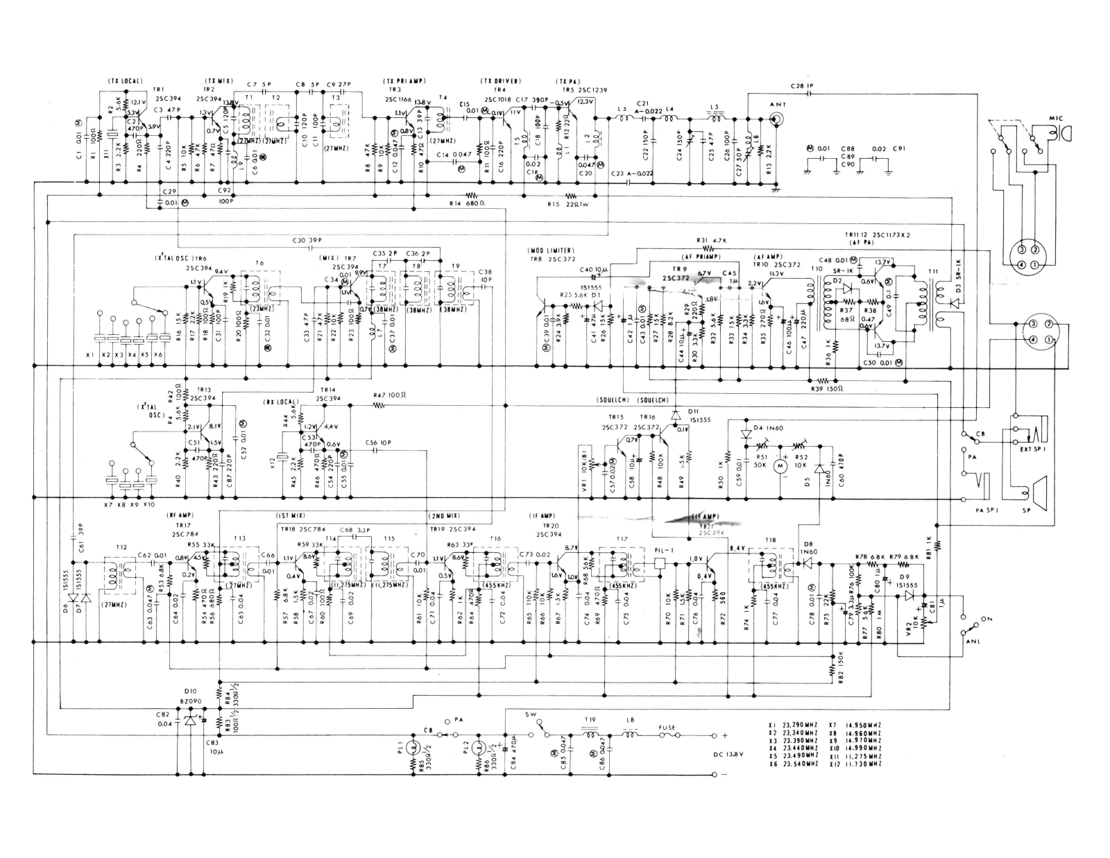 Midland 13-866 Schematic