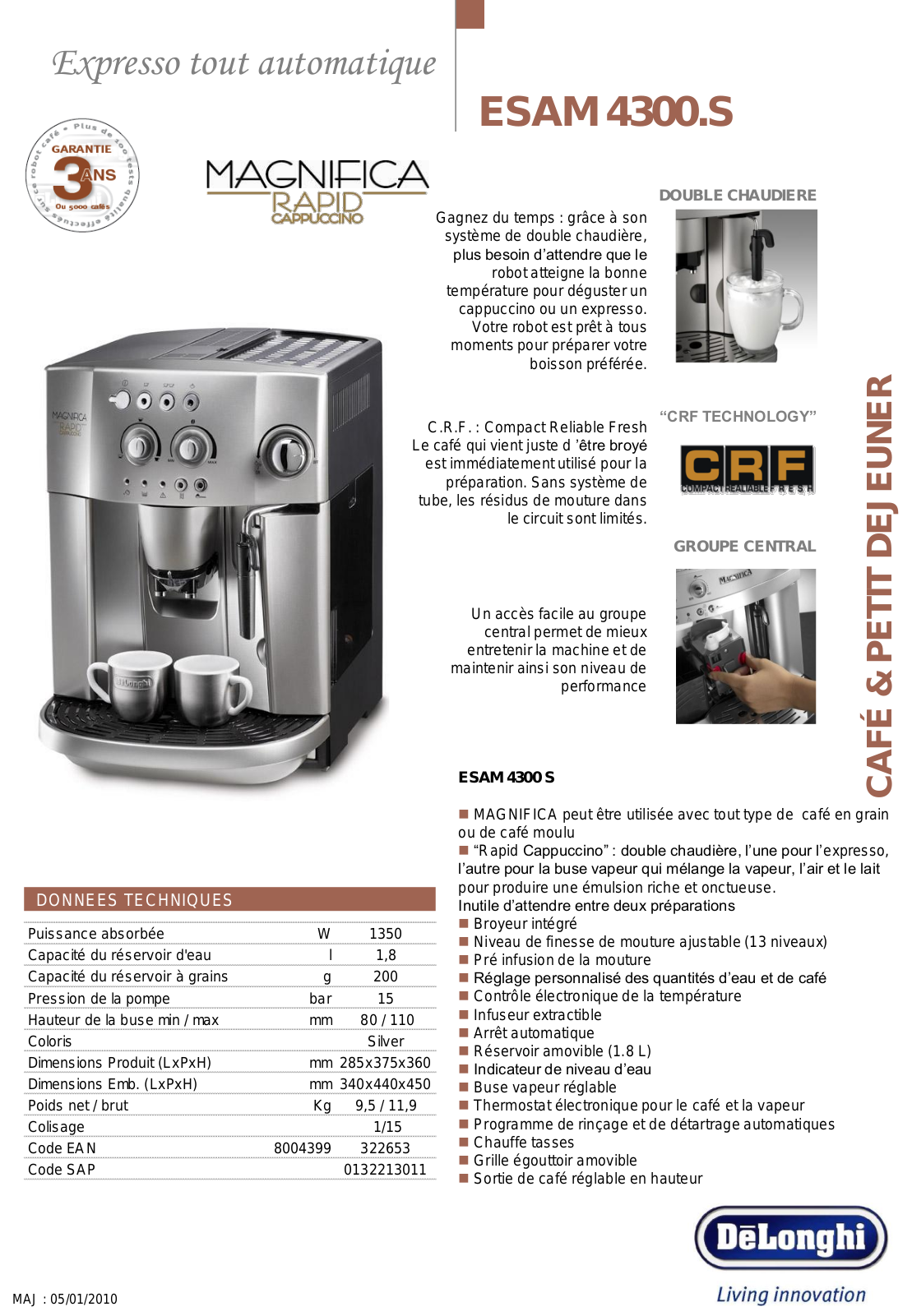 Delonghi ESAM 4300.S BROCHURE