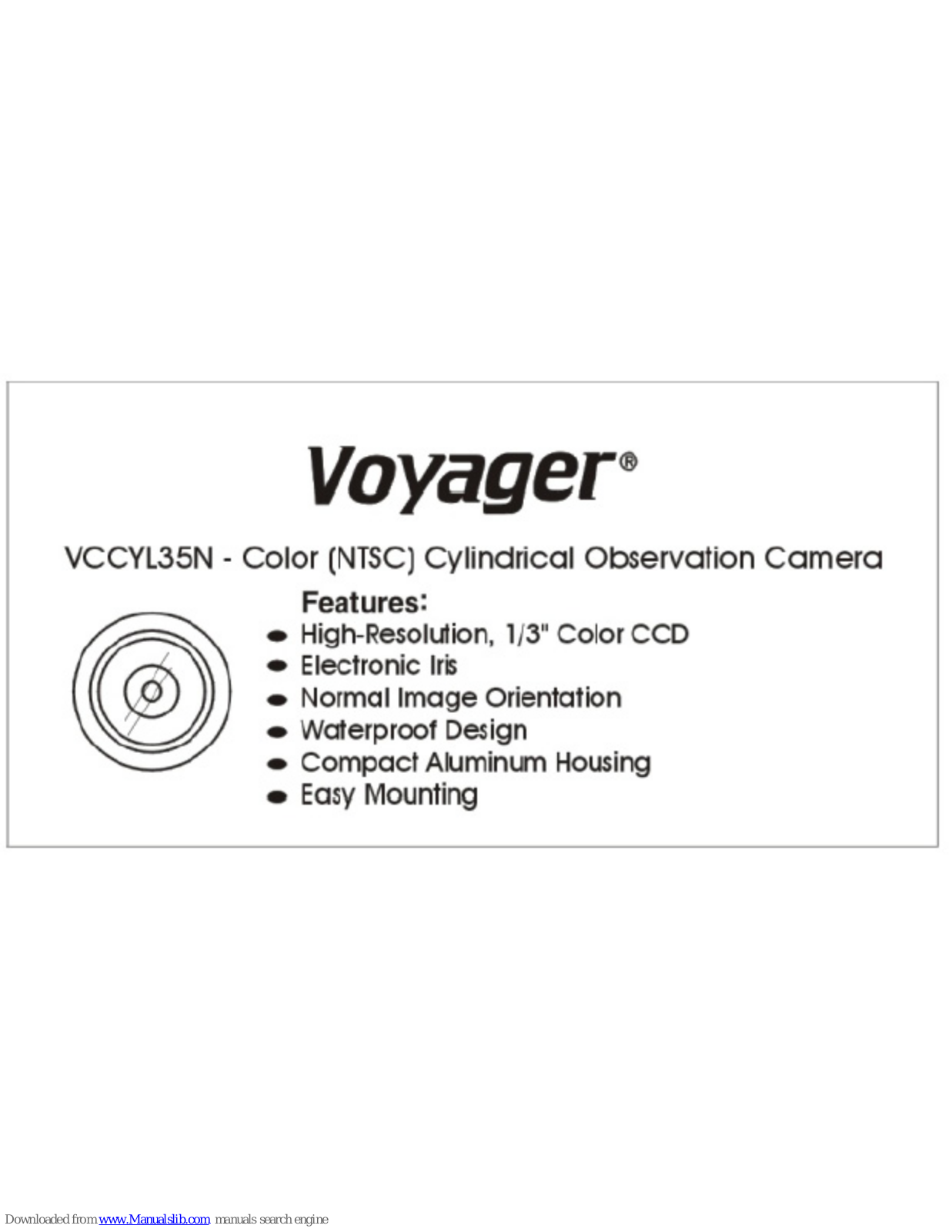 Voyager VCCYL35N Installation Manual