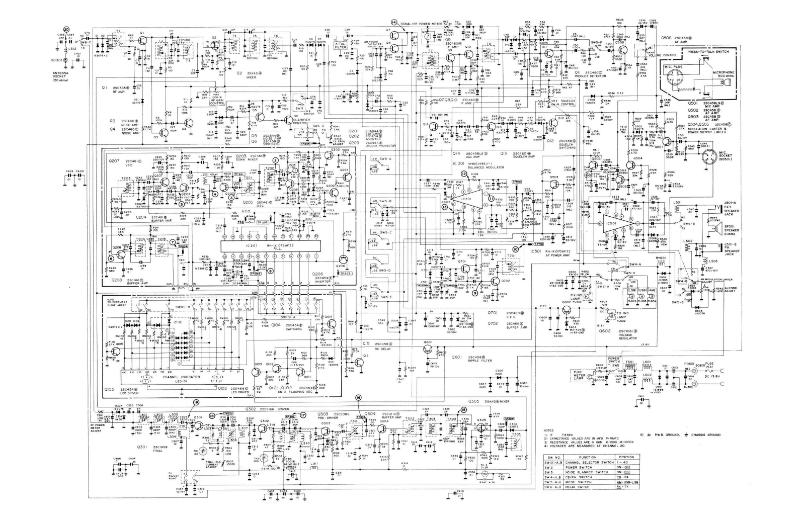 Sharp CB-5470 Schematic