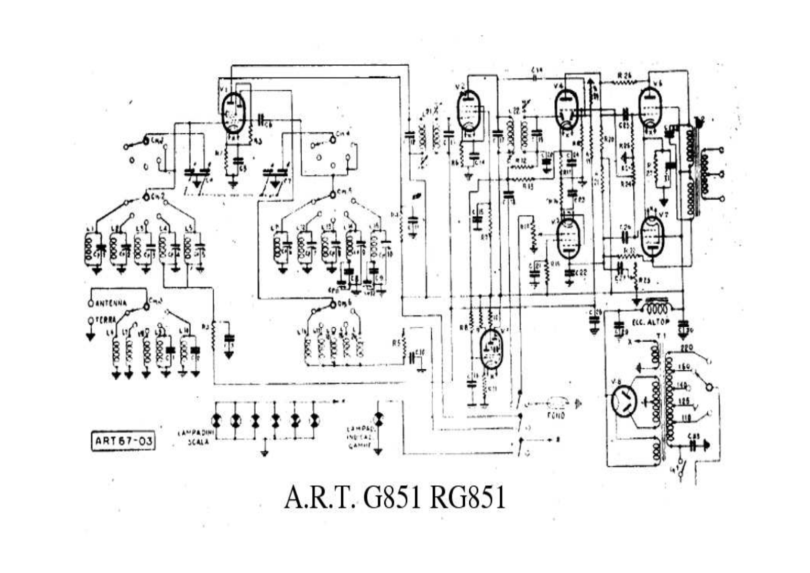 ART g851, rg851 schematic