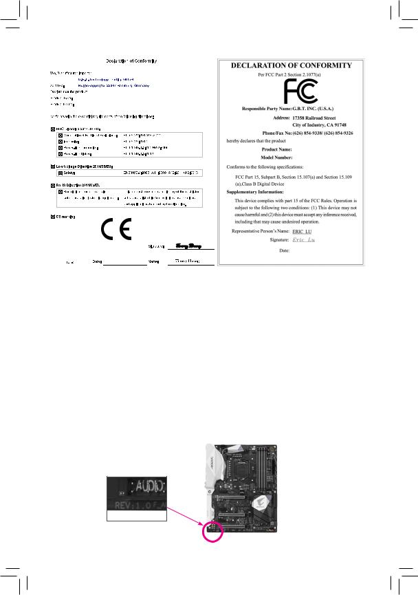 GIGABYTE GA-Z270X-ULTRAGAMING Manual