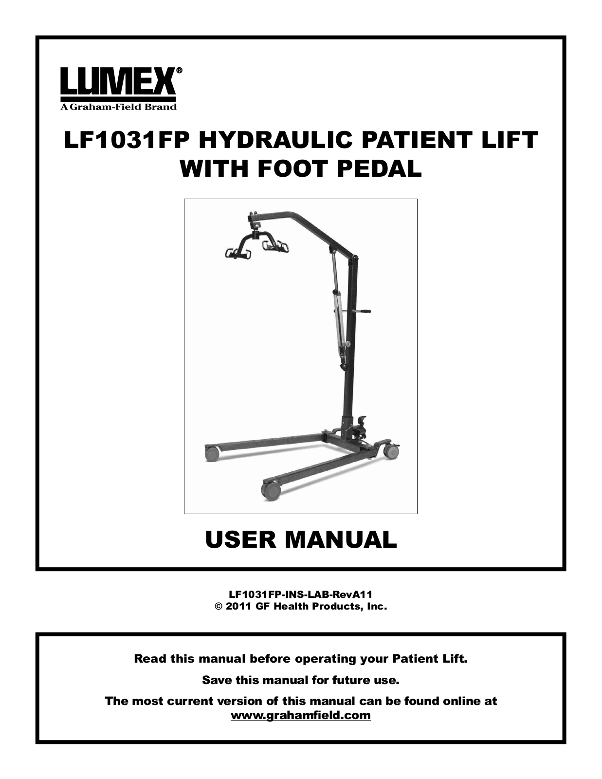 Graham Field LF1031FP User Manual