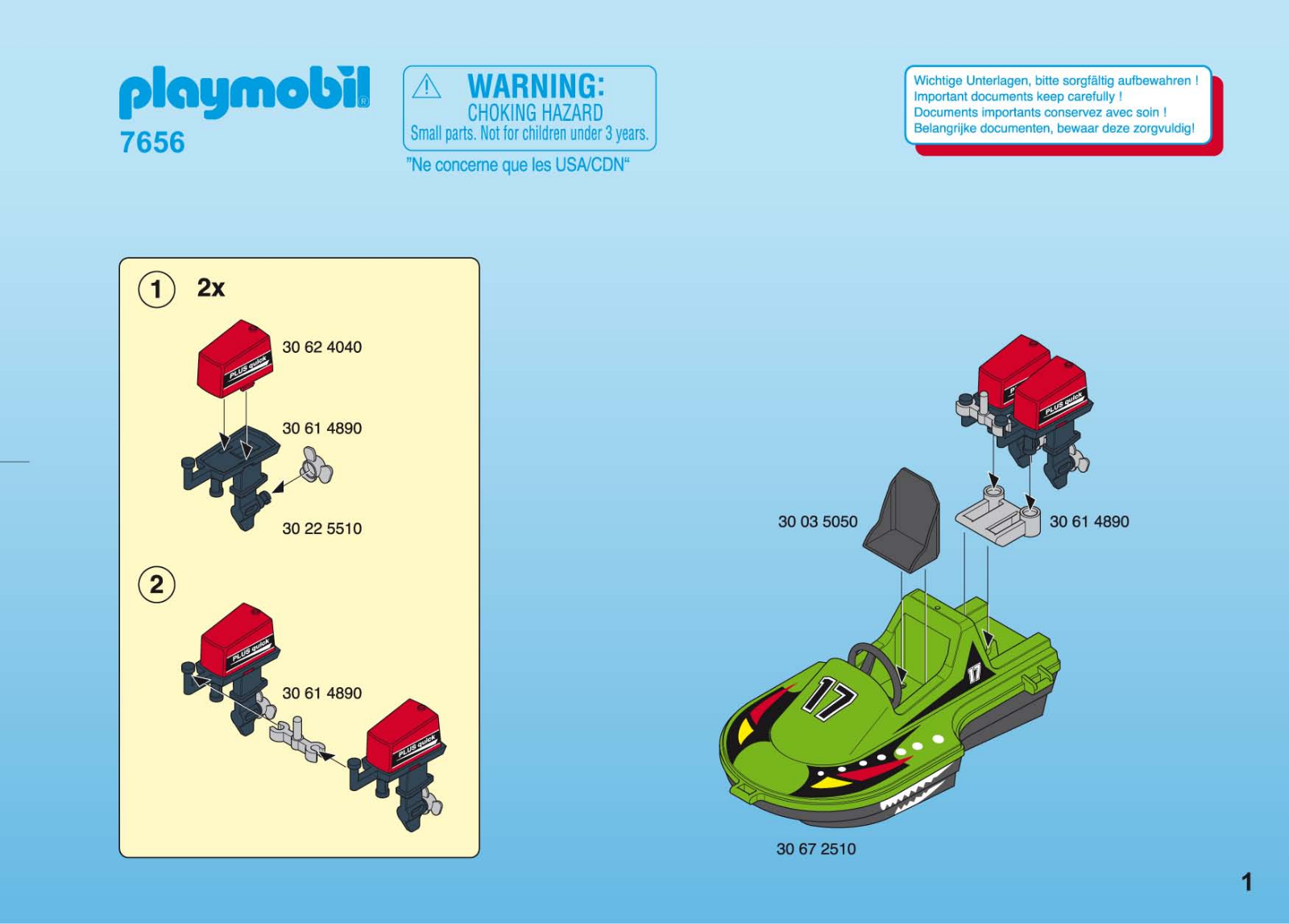 Playmobil 7656 Instructions