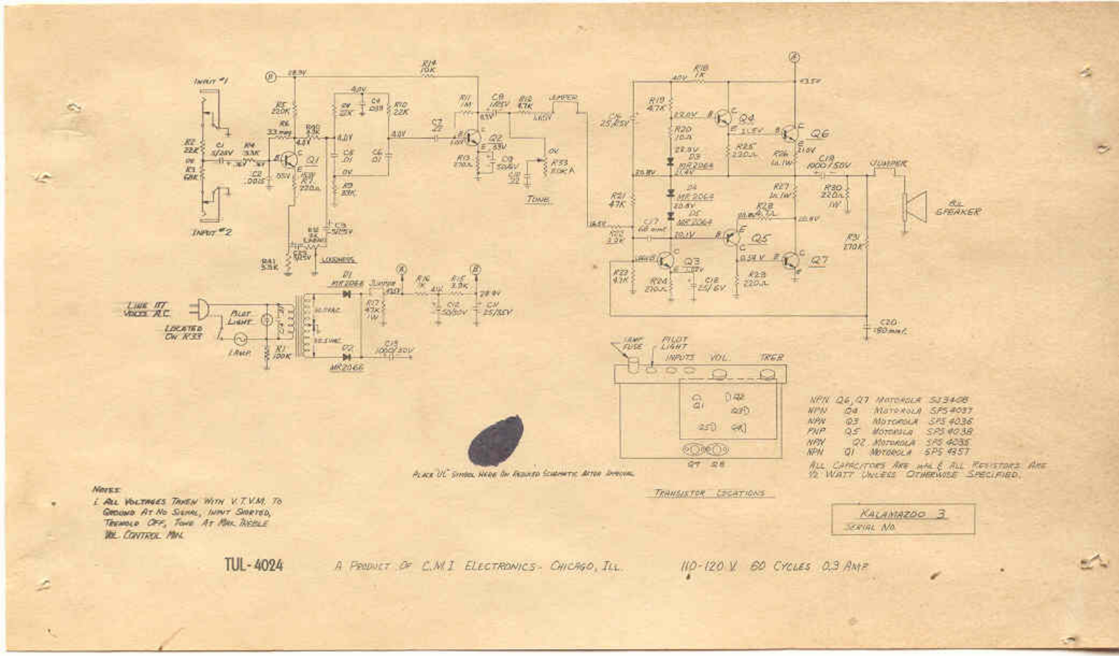 Kalamazoo model3 schematic