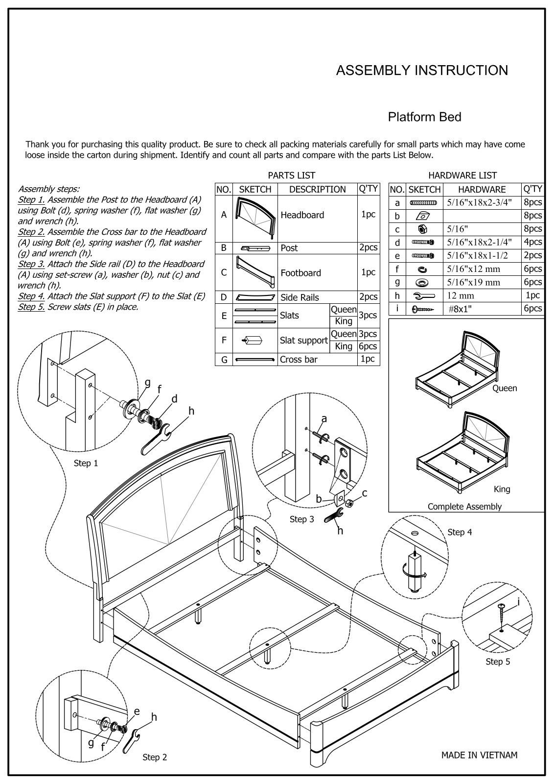 Lark Manor™ DRBC3129 Assembly Instructions - ManualMachine.com