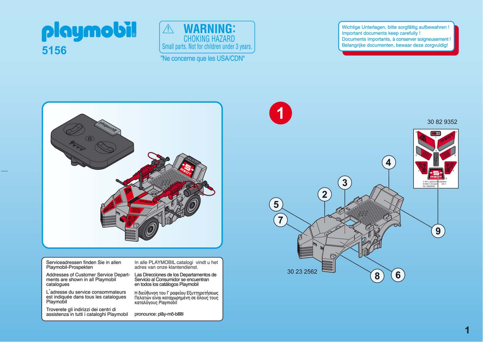 Playmobil 5156 Instructions