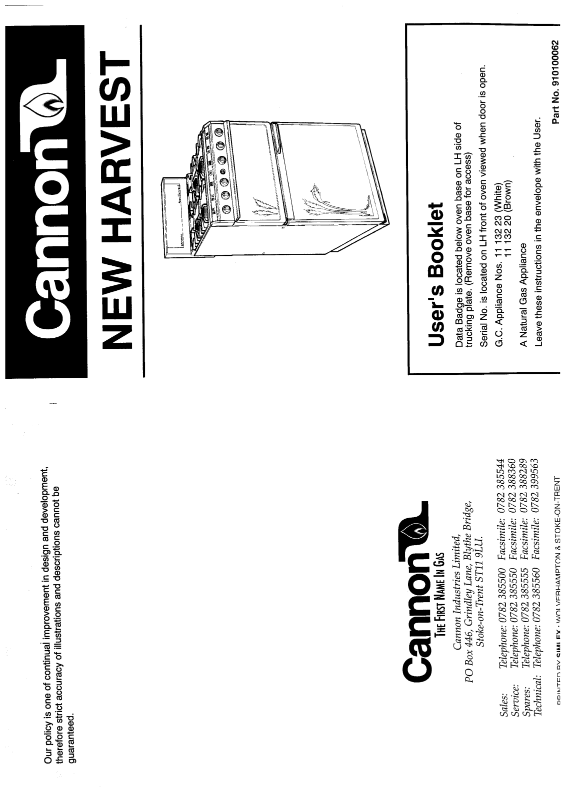 Cannon HB1113223 User Manual