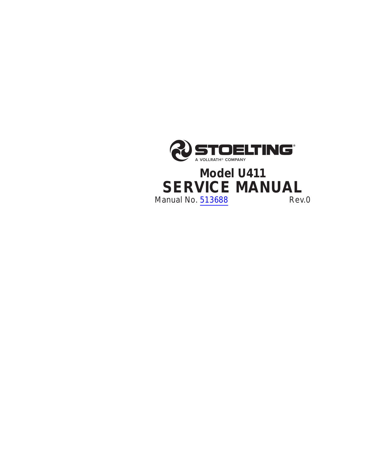 Stoelting U411 Operators Manual