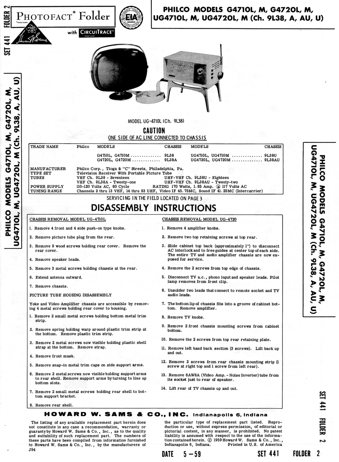 Philco g4710 schematic - ManualMachine.com