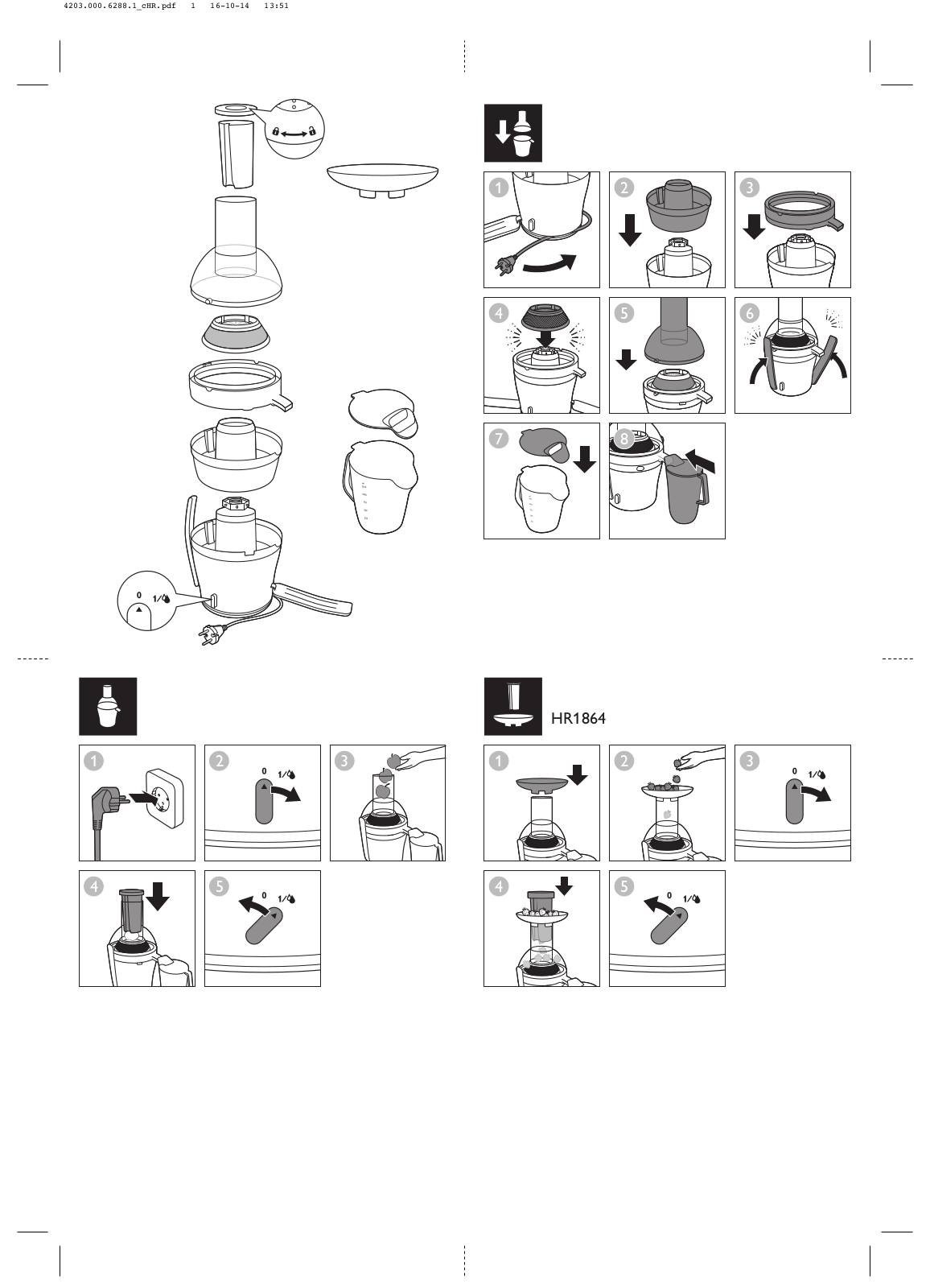 Philips HR1863 User Manual