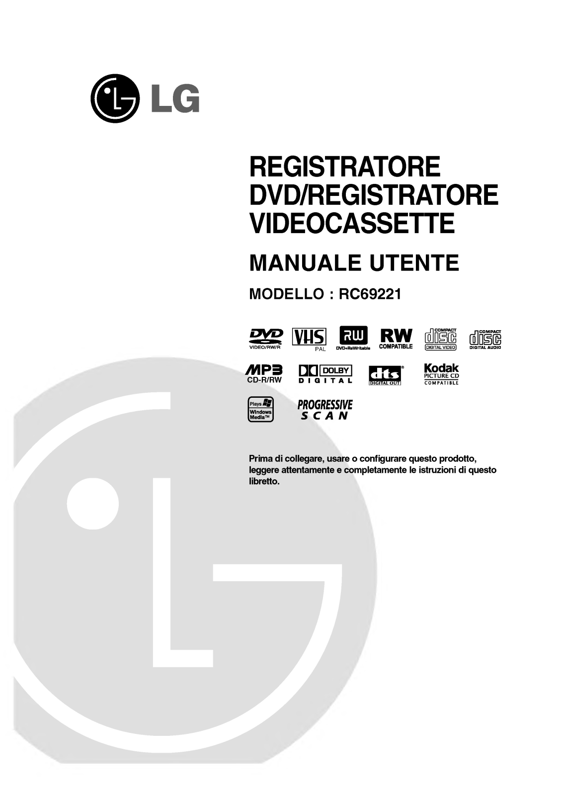 Lg RC69221 User Manual