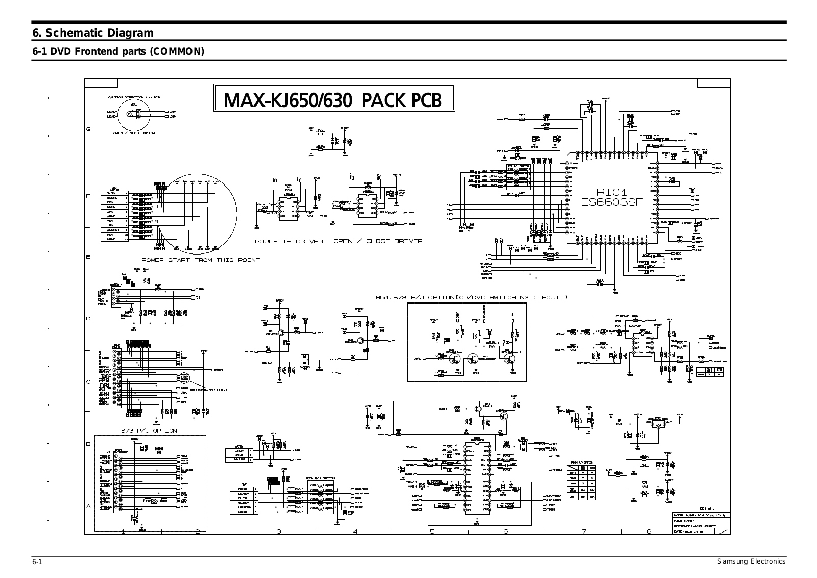 SAMSUNG MAX-KJ630 Schematic Diagram