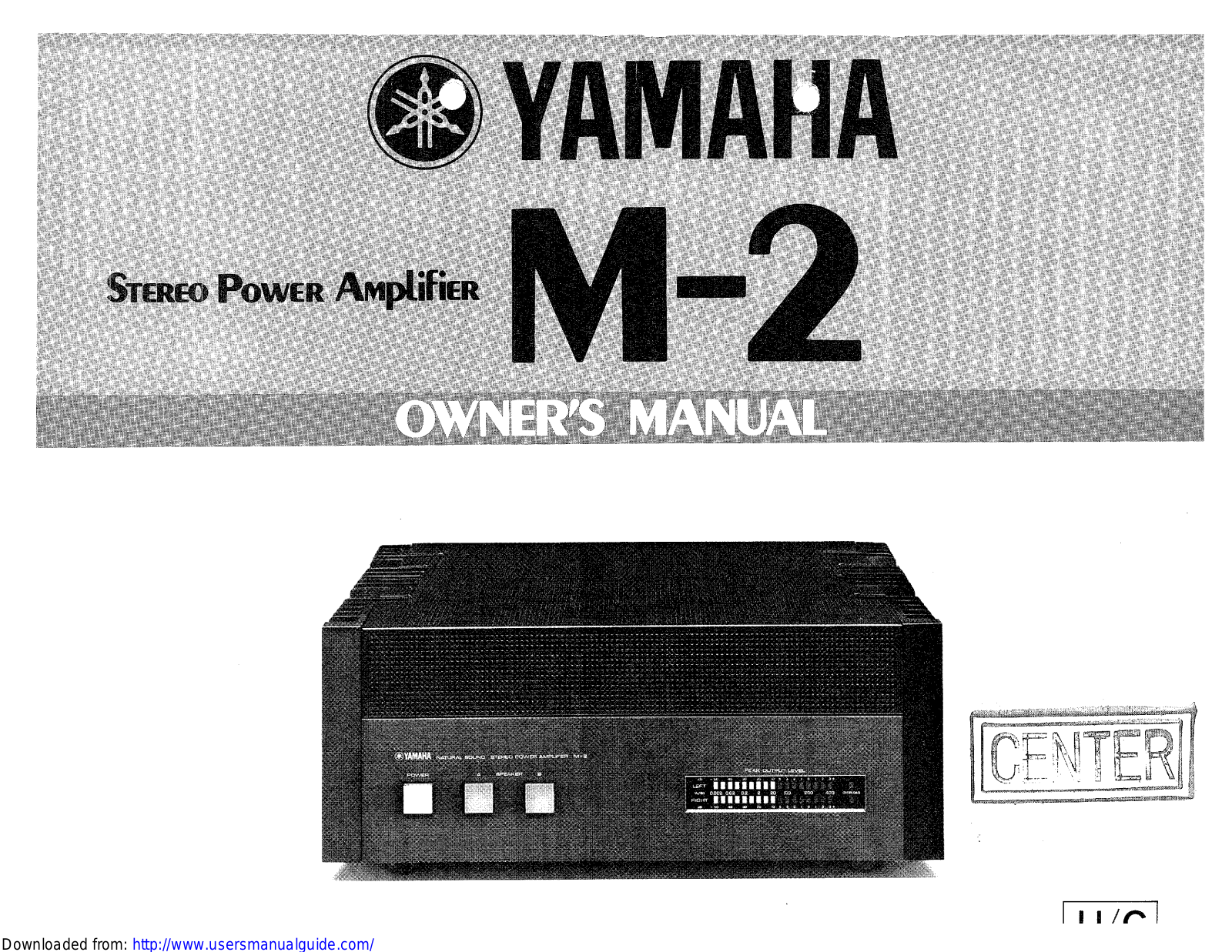 Yamaha Audio M-2 User Manual