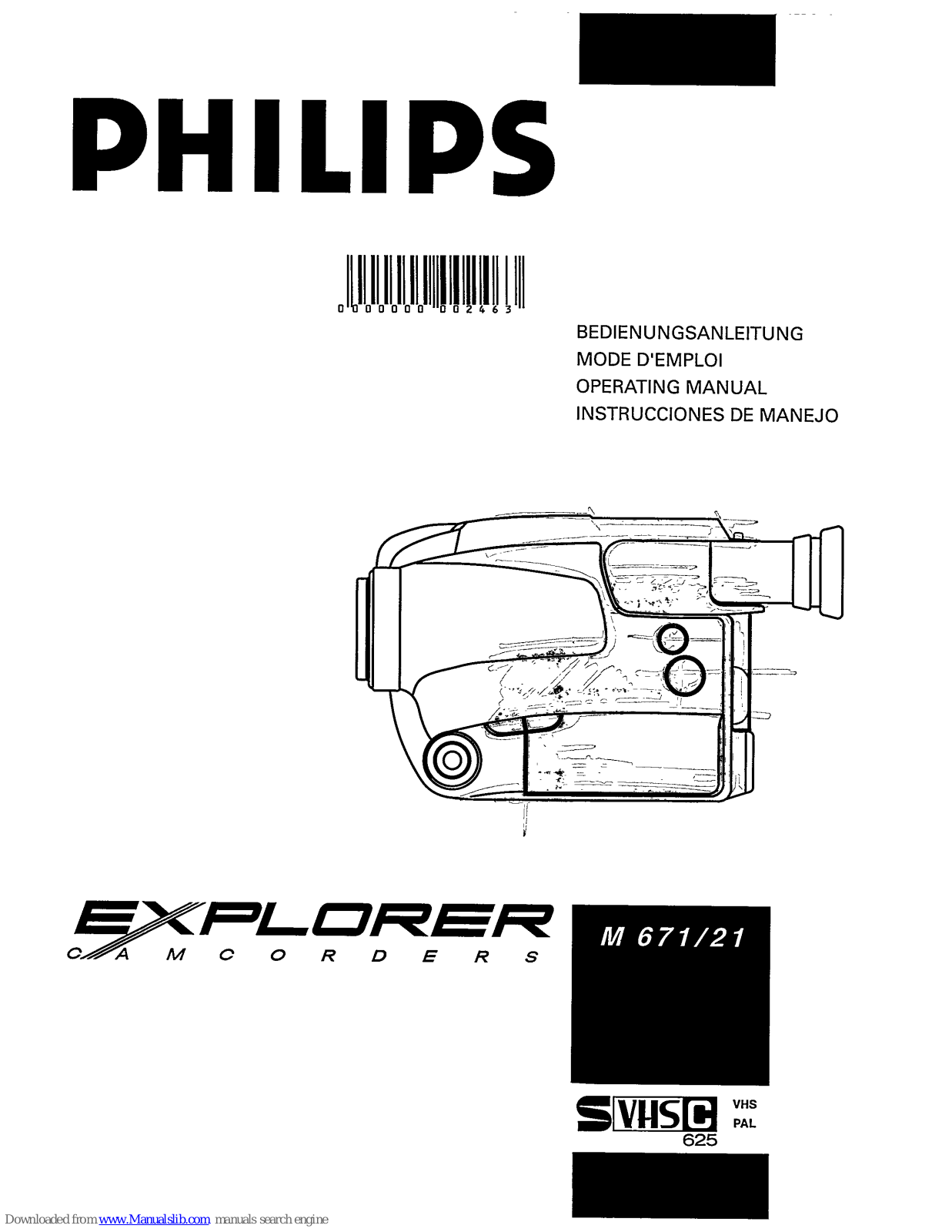 Philips Explorer M 671/21 Operating Manual