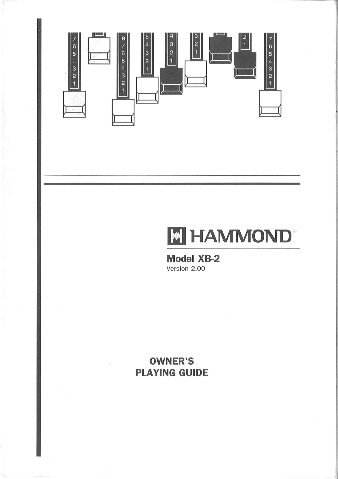 Hammond XB2 Owner's Playing Manual