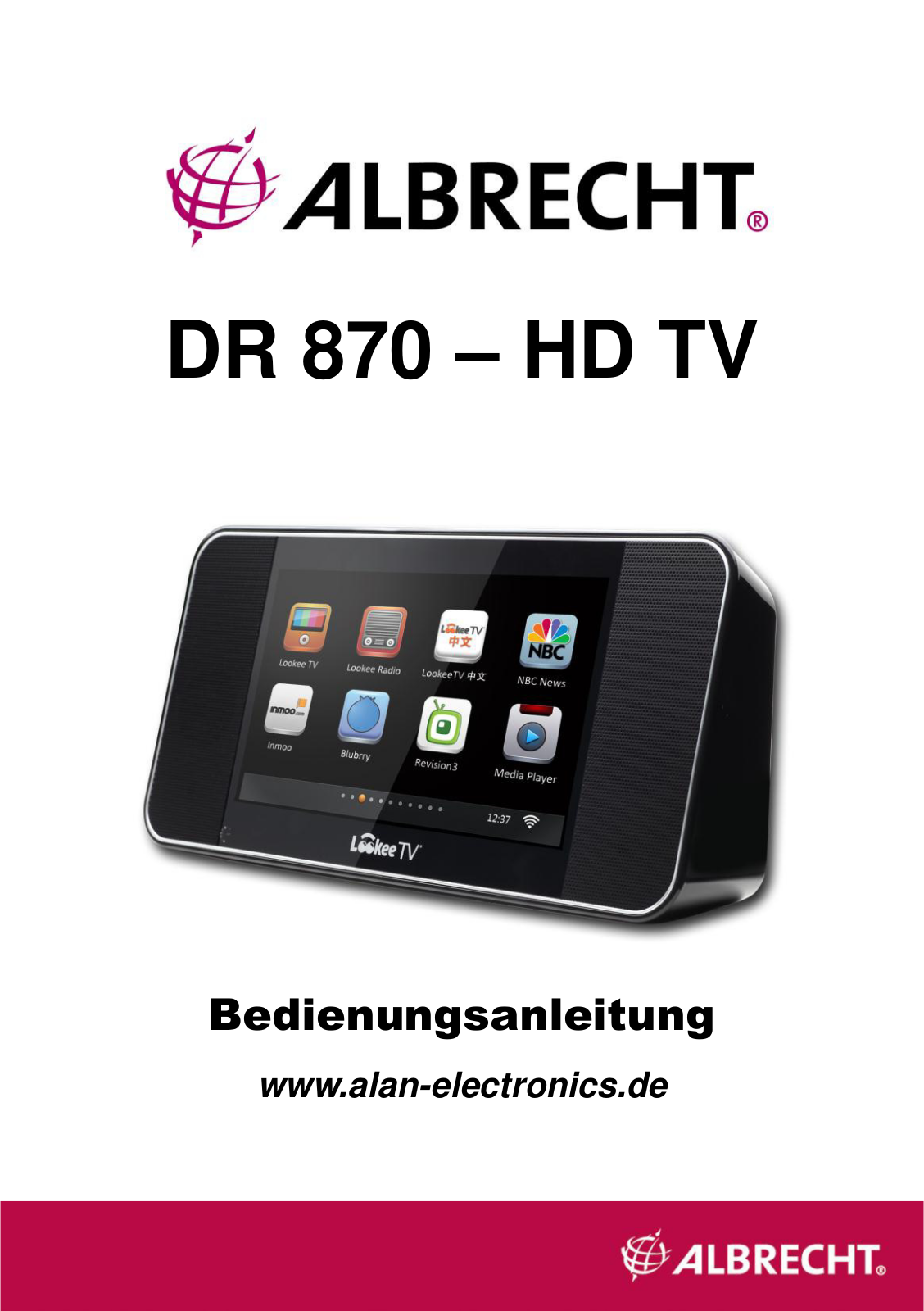 Albrecht DR 870 – HD TV Operating Manual