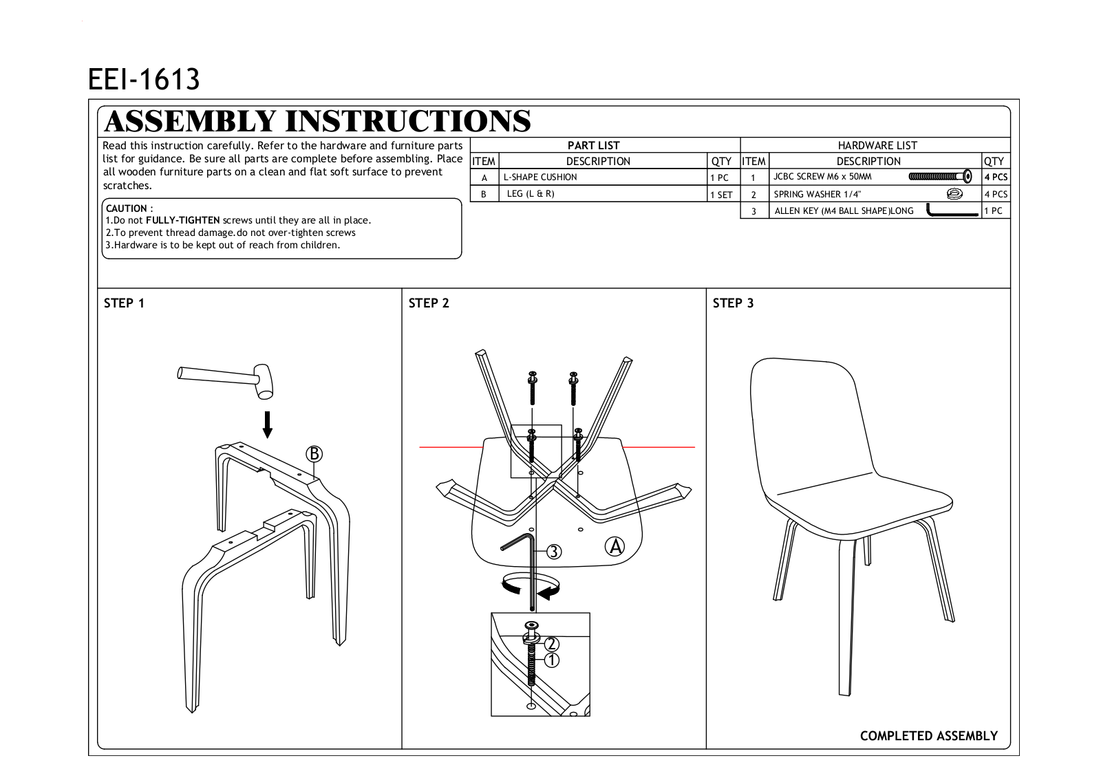 Modway FOW3046 Installation & Assembly - ManualMachine.com