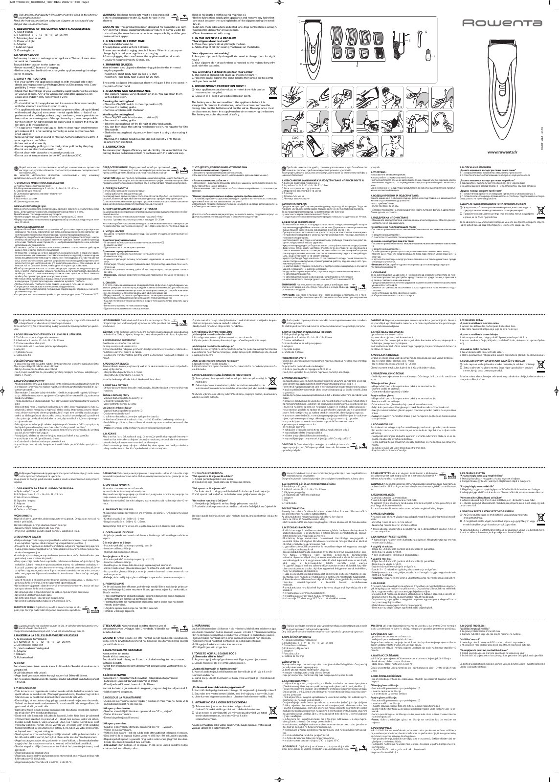 ROWENTA TN5030 User Manual