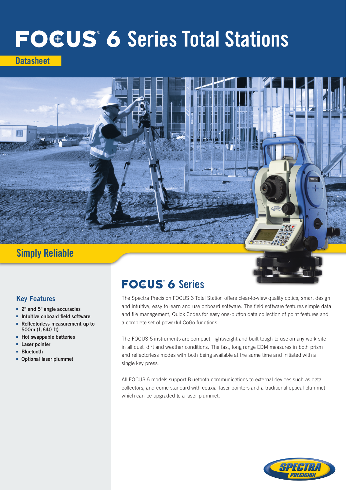 Spectra Precision FOCUS 6 User Manual