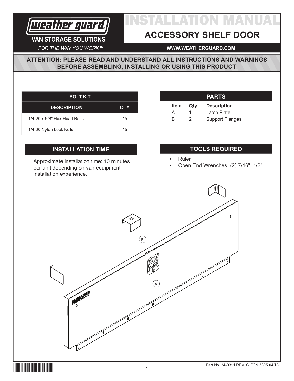 WEATHER GUARD 9506-3-01 User Manual