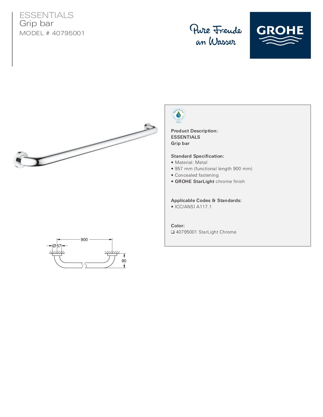 GROHE GRH5394 Specifications - ManualMachine.com