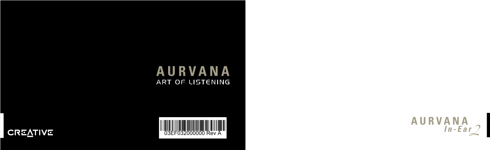 Creative Aurvana Live!, Aurvana X-Fi, Aurvana In-Ear User manual