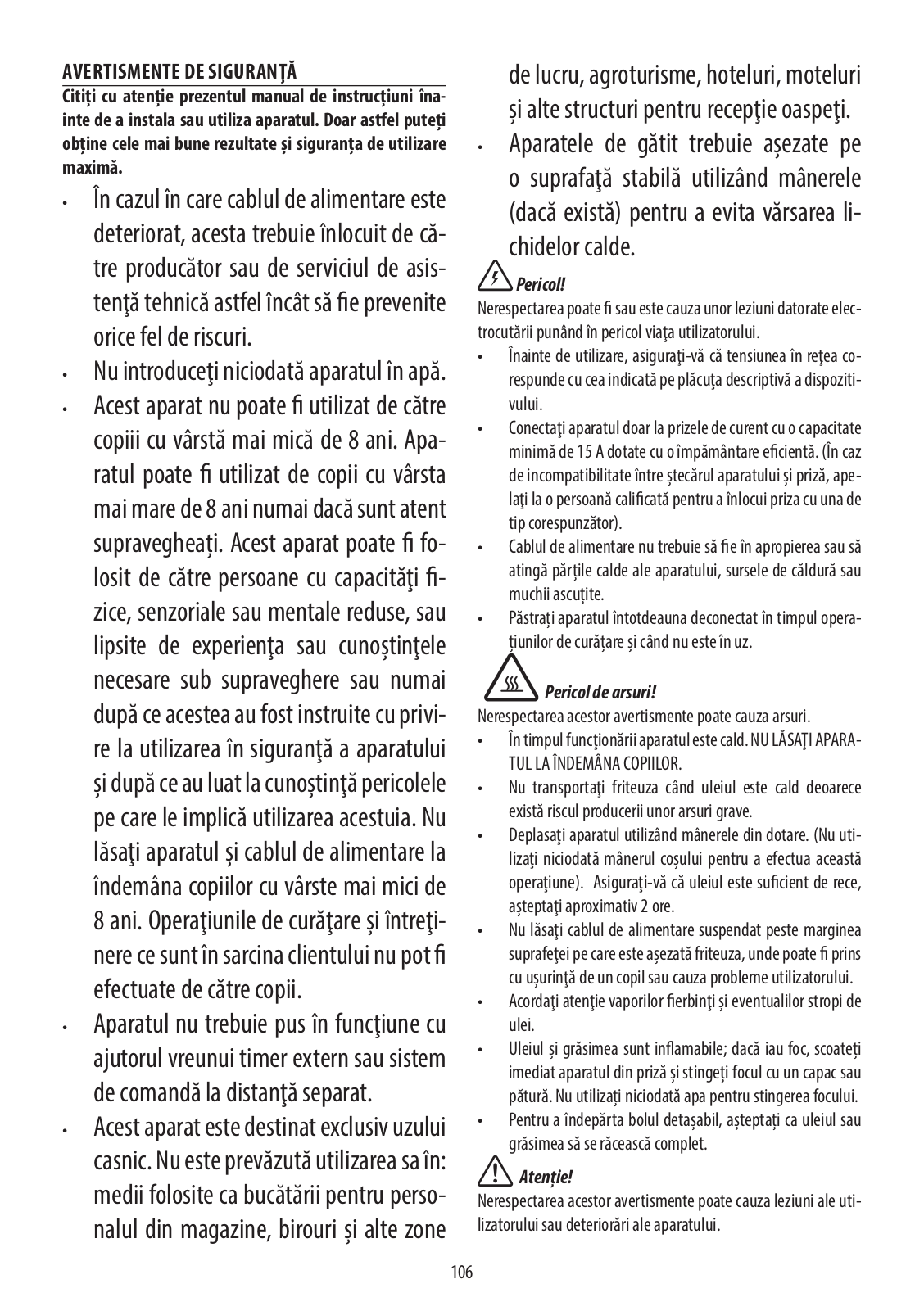 Delonghi F44532CZ, F44510CZ Instruction manuals