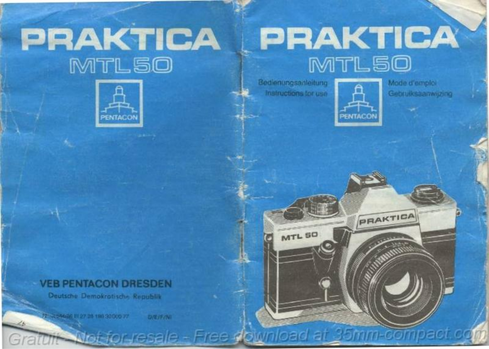 PRAKTICA MTL 50 User Manual