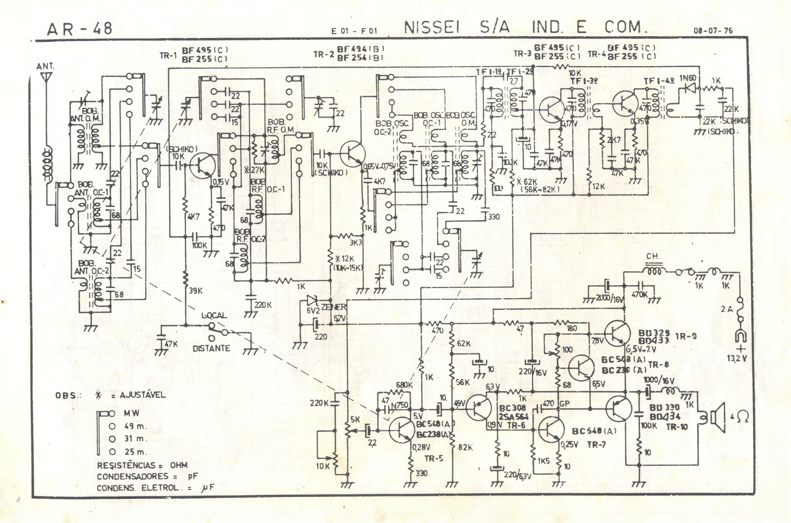 NISSEI AR-48 Schematic