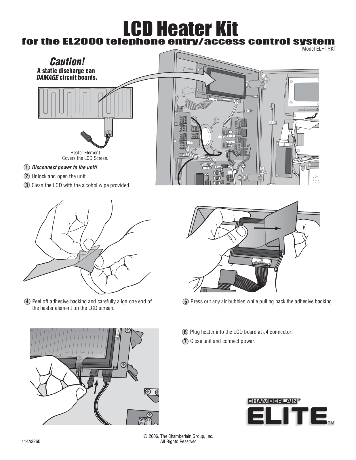 Lift-master ELHTRKT User Manual