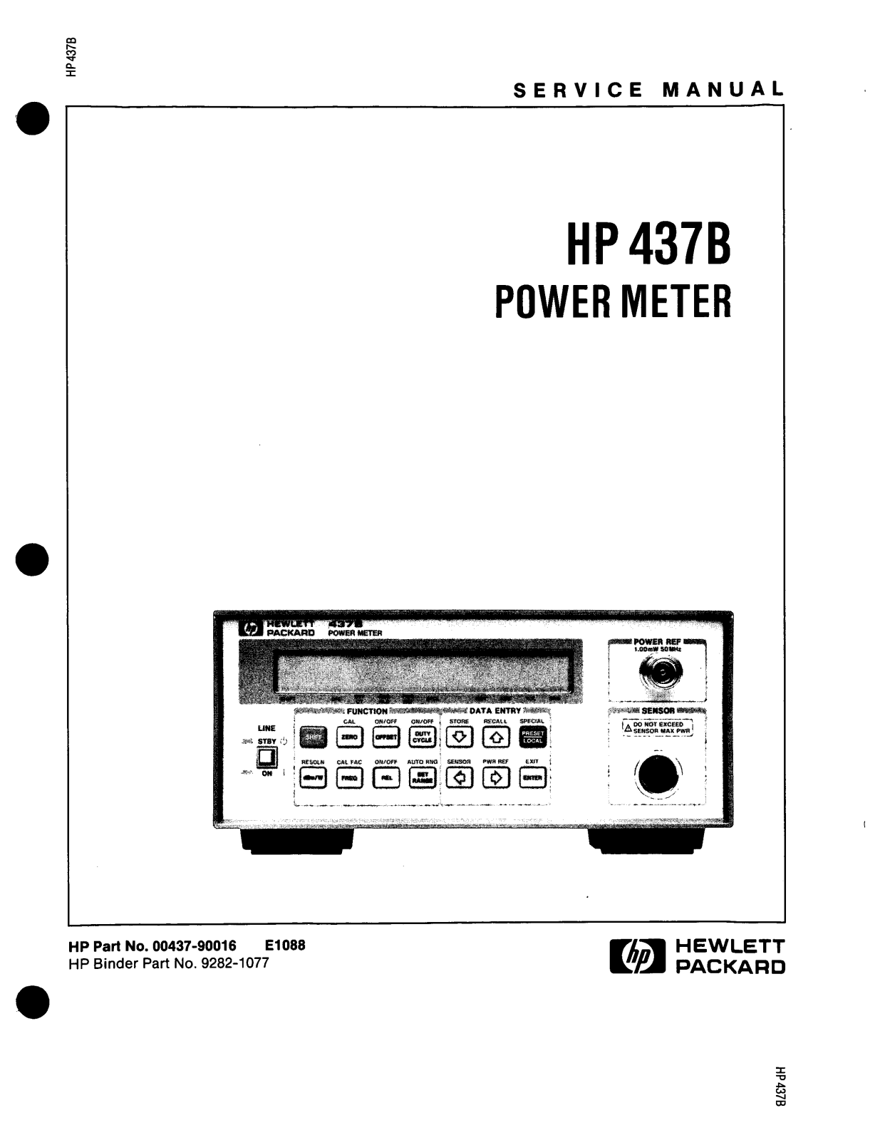 HP 437B Service Manual