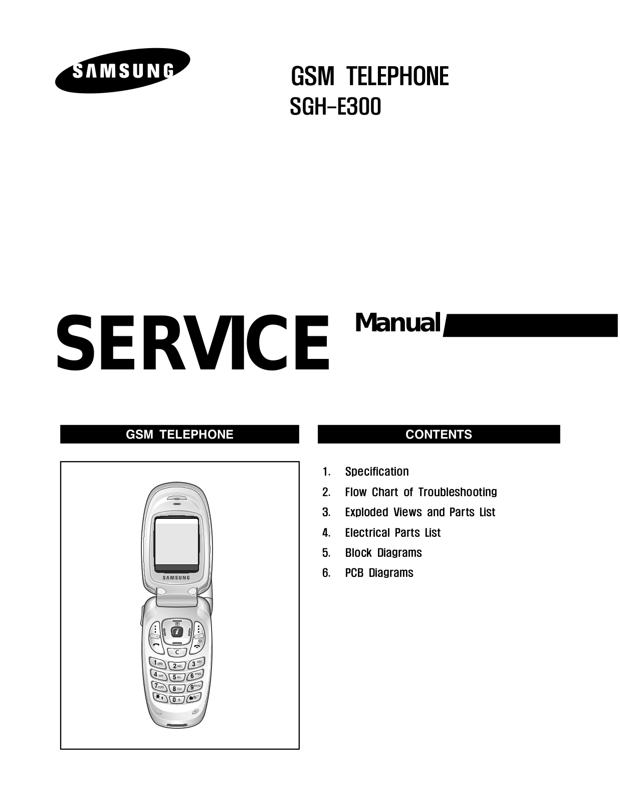 Samsung E300 Service Manual