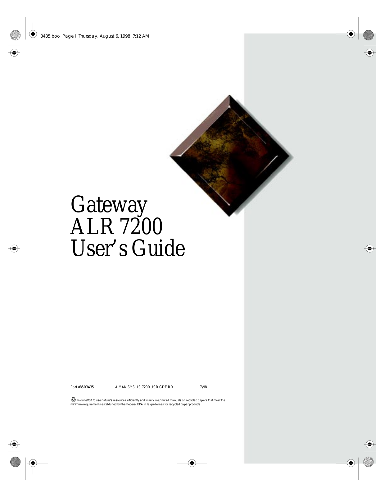Gateway ALR 7200 User Manual