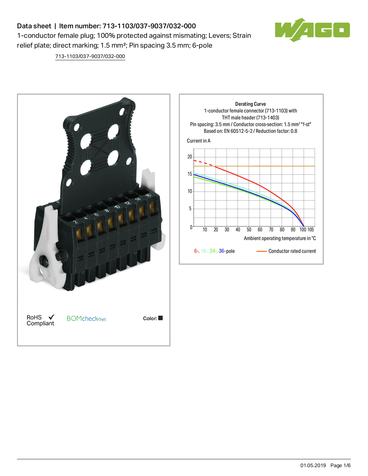 Wago 713-1103/037-9037/032-000 Data Sheet