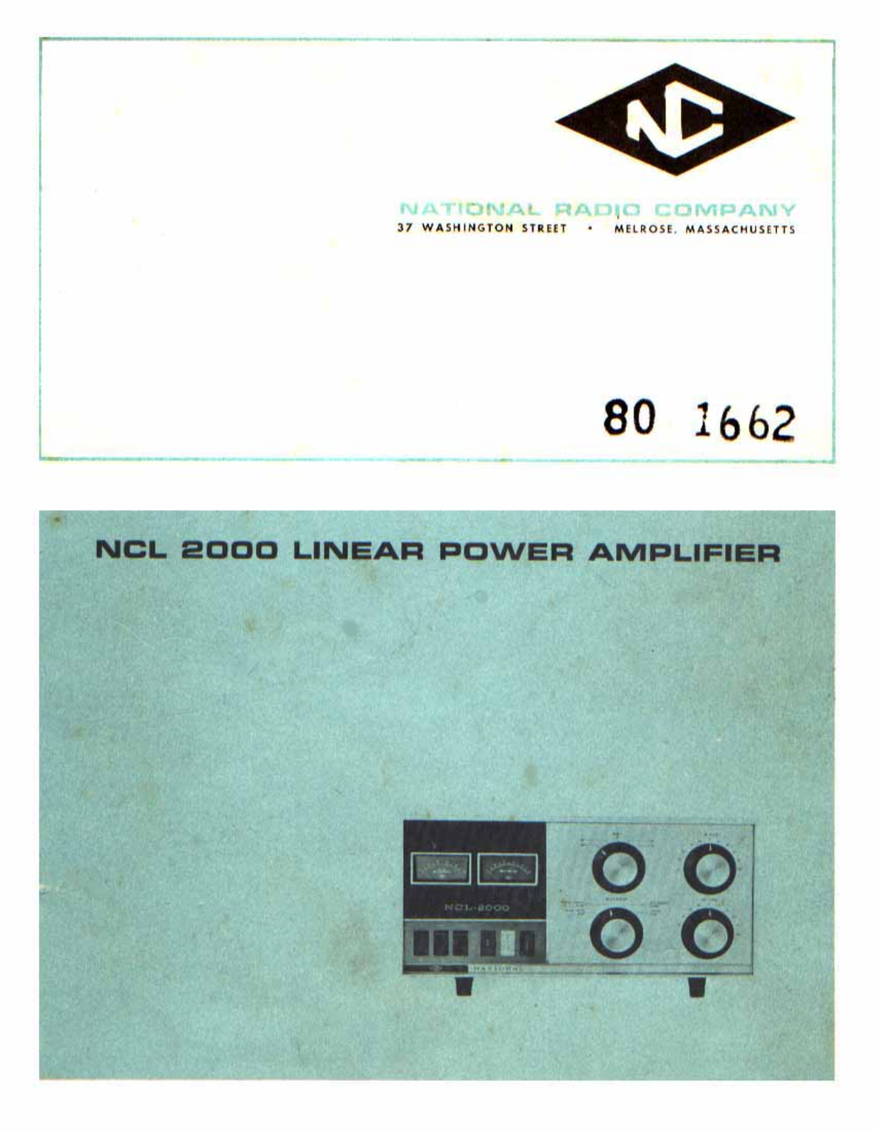 National NCL 2000 Service Manual