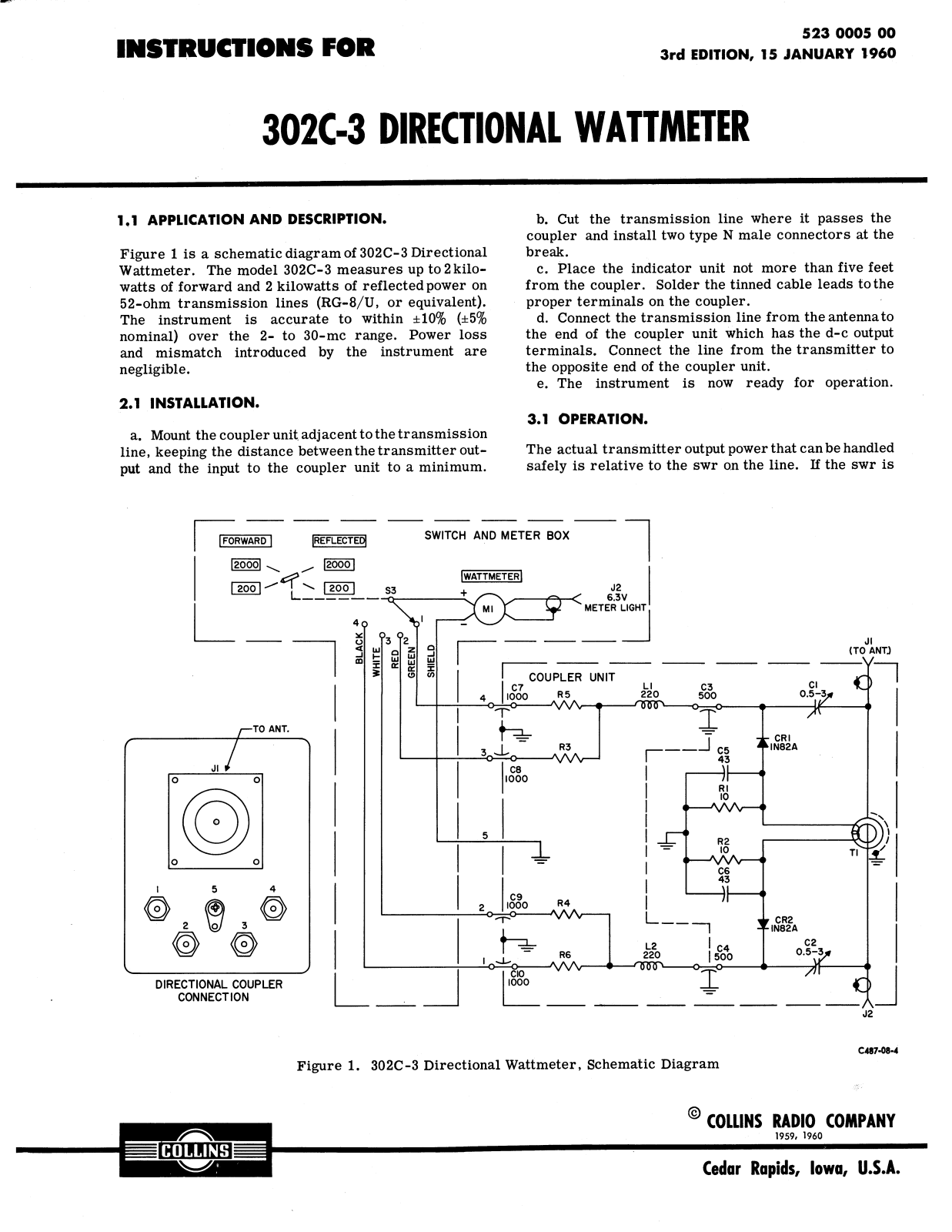 COLLINS 302C-3  WM User Manual