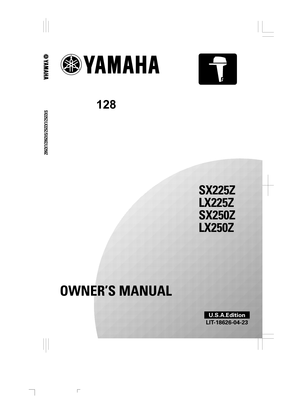 Yamaha sx225z, lx225z, sx250z, lx250z User Manual