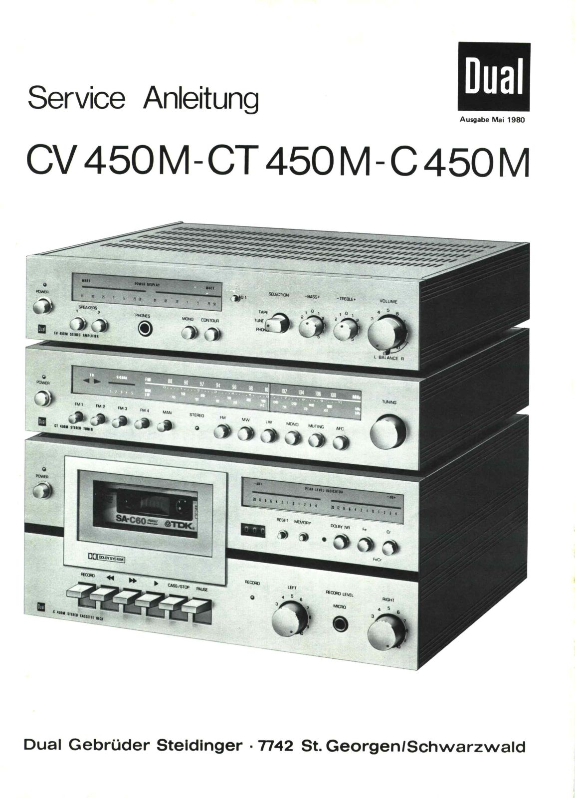 Dual CT-450-M, C-450-M Service Manual